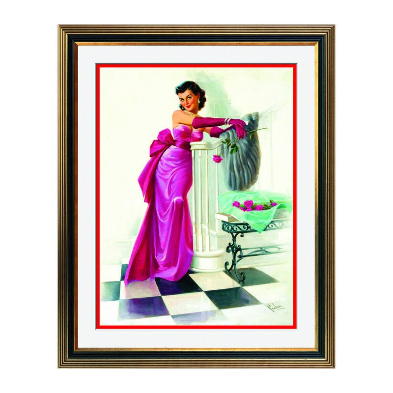 Fototapet Simulare Tablou, Vintage Pin-Up - ST-VP-034, 45 x 55 cm