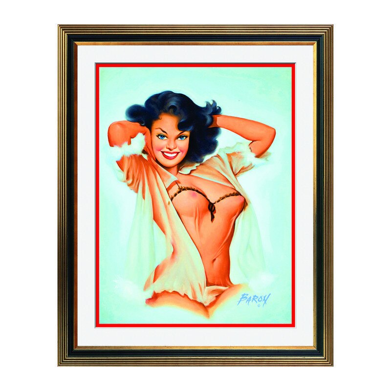Fototapet Simulare Tablou, Vintage Pin-Up - ST-VP-075, 45 x 55 cm