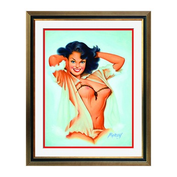 Fototapet Simulare Tablou, Vintage Pin-Up - ST-VP-075, 45 x 55 cm Fototapet Simulare Tablou, Vintage Pin-Up - ST-VP-075, 45 x 55 cm