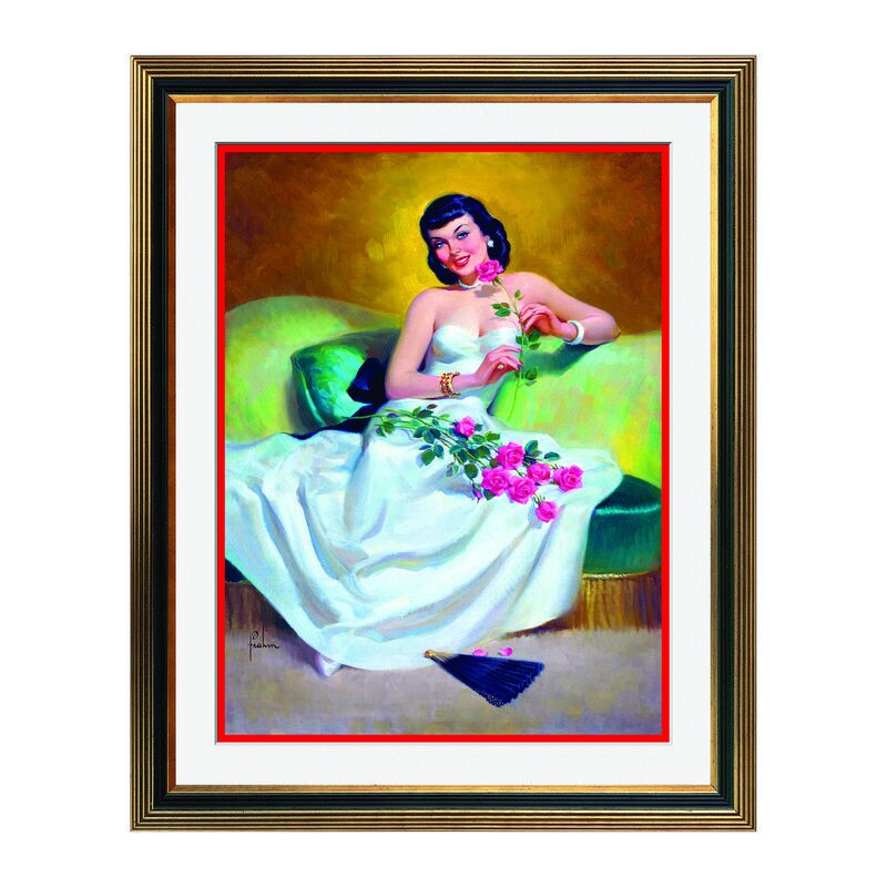Fototapet Simulare Tablou, Vintage Pin-Up - ST-VP-019, 45 x 55 cm