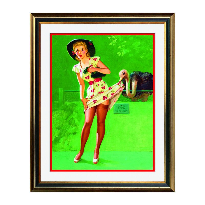 Fototapet Simulare Tablou, Vintage Pin-Up - ST-VP-027, 45 x 55 cm