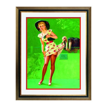 Fototapet Simulare Tablou, Vintage Pin-Up - ST-VP-027, 45 x 55 cm Fototapet Simulare Tablou, Vintage Pin-Up - ST-VP-027, 45 x 55 cm