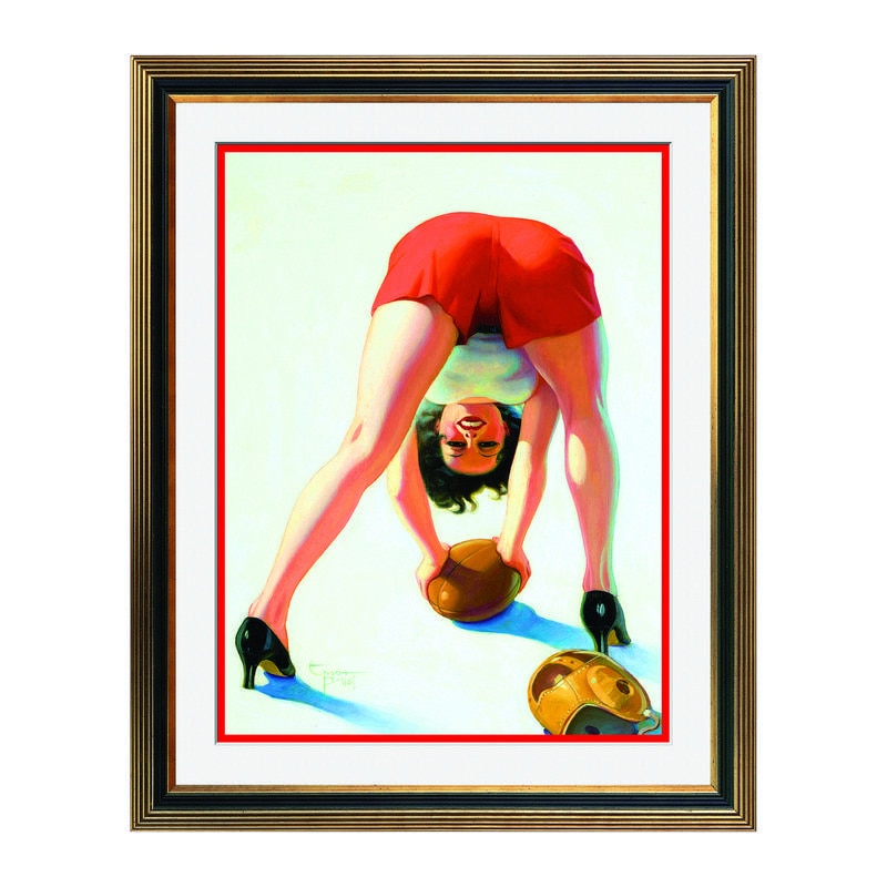 Fototapet Simulare Tablou, Vintage Pin-Up - ST-VP-102, 45 x 55 cm