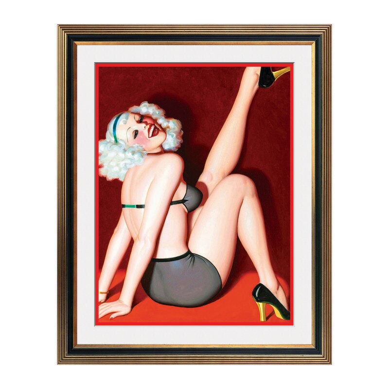 Fototapet Simulare Tablou, Vintage Pin-Up - ST-VP-101, 45 x 55 cm