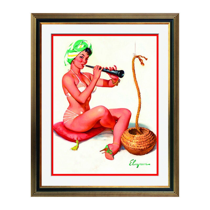 Fototapet Simulare Tablou, Vintage Pin-Up - ST-VP-166, 45 x 55 cm
