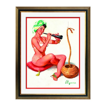 Fototapet Simulare Tablou, Vintage Pin-Up - ST-VP-166, 45 x 55 cm Fototapet Simulare Tablou, Vintage Pin-Up - ST-VP-166, 45 x 55 cm