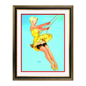 Fototapet Simulare Tablou, Vintage Pin-Up - ST-VP-071, 45 x 55 cm Fototapet Simulare Tablou, Vintage Pin-Up - ST-VP-071, 45 x 55 cm