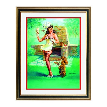Fototapet Simulare Tablou, Vintage Pin-Up - ST-VP-228, 45 x 55 cm Fototapet Simulare Tablou, Vintage Pin-Up - ST-VP-228, 45 x 55 cm