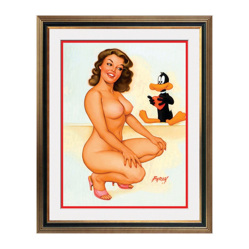 Fototapet Simulare Tablou, Vintage Pin-Up - ST-VP-058, 45 x 55 cm