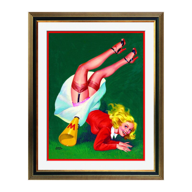 Fototapet Simulare Tablou, Vintage Pin-Up - ST-VP-213, 45 x 55 cm