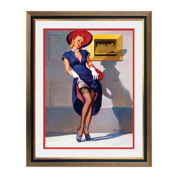 Fototapet Simulare Tablou, Vintage Pin-Up - ST-VP-161, 45 x 55 cm Fototapet Simulare Tablou, Vintage Pin-Up - ST-VP-161, 45 x 55 cm