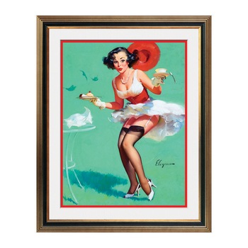 Fototapet Simulare Tablou, Vintage Pin-Up - ST-VP-185, 45 x 55 cm Fototapet Simulare Tablou, Vintage Pin-Up - ST-VP-185, 45 x 55 cm