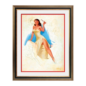 Fototapet Simulare Tablou, Vintage Pin-Up - ST-VP-225, 45 x 55 cm Fototapet Simulare Tablou, Vintage Pin-Up - ST-VP-225, 45 x 55 cm