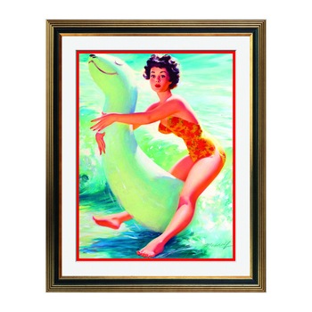Fototapet Simulare Tablou, Vintage Pin-Up - ST-VP-241, 45 x 55 cm Fototapet Simulare Tablou, Vintage Pin-Up - ST-VP-241, 45 x 55 cm