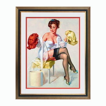 Fototapet Simulare Tablou, Vintage Pin-Up - ST-VP-189, 45 x 55 cm Fototapet Simulare Tablou, Vintage Pin-Up - ST-VP-189, 45 x 55 cm