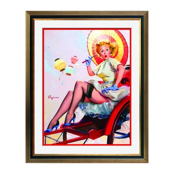 Fototapet Simulare Tablou, Vintage Pin-Up - ST-VP-157, 45 x 55 cm Fototapet Simulare Tablou, Vintage Pin-Up - ST-VP-157, 45 x 55 cm