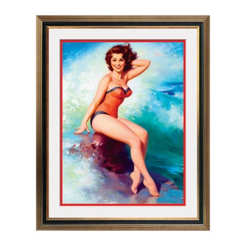 Fototapet Simulare Tablou, Vintage Pin-Up - ST-VP-238, 45 x 55 cm Fototapet Simulare Tablou, Vintage Pin-Up - ST-VP-238, 45 x 55 cm
