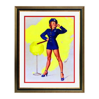 Fototapet Simulare Tablou, Vintage Pin-Up - ST-VP-164, 45 x 55 cm Fototapet Simulare Tablou, Vintage Pin-Up - ST-VP-164, 45 x 55 cm