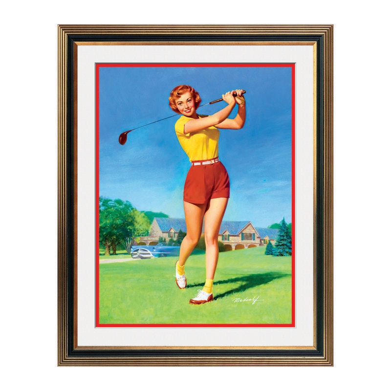 Fototapet Simulare Tablou, Vintage Pin-Up - ST-VP-236, 45 x 55 cm