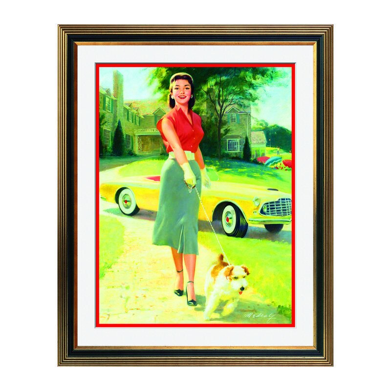 Fototapet Simulare Tablou, Vintage Pin-Up - ST-VP-234, 45 x 55 cm
