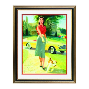 Fototapet Simulare Tablou, Vintage Pin-Up - ST-VP-234, 45 x 55 cm Fototapet Simulare Tablou, Vintage Pin-Up - ST-VP-234, 45 x 55 cm