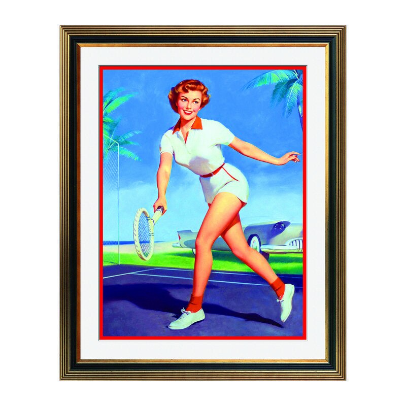 Fototapet Simulare Tablou, Vintage Pin-Up - ST-VP-235, 45 x 55 cm