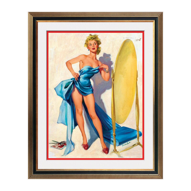 Fototapet Simulare Tablou, Vintage Pin-Up - ST-VP-206, 45 x 55 cm