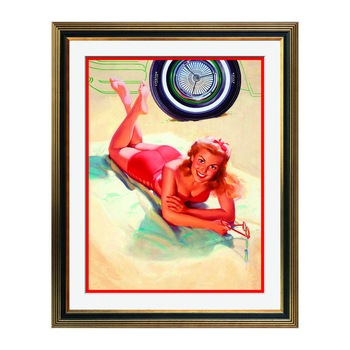 Fototapet Simulare Tablou, Vintage Pin-Up - ST-VP-233, 45 x 55 cm Fototapet Simulare Tablou, Vintage Pin-Up - ST-VP-233, 45 x 55 cm