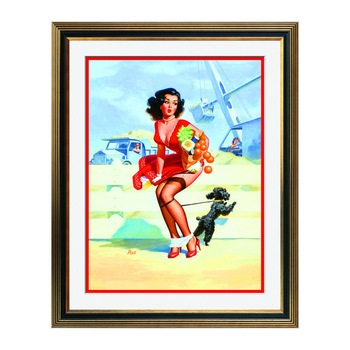 Fototapet Simulare Tablou, Vintage Pin-Up - ST-VP-196, 45 x 55 cm Fototapet Simulare Tablou, Vintage Pin-Up - ST-VP-196, 45 x 55 cm