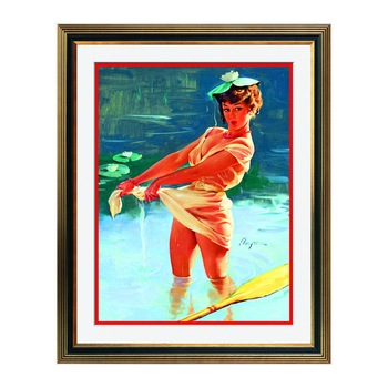 Fototapet Simulare Tablou, Vintage Pin-Up - ST-VP-158, 45 x 55 cm Fototapet Simulare Tablou, Vintage Pin-Up - ST-VP-158, 45 x 55 cm