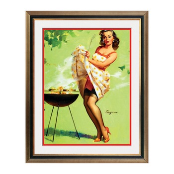 Fototapet Simulare Tablou, Vintage Pin-Up - ST-VP-156, 45 x 55 cm Fototapet Simulare Tablou, Vintage Pin-Up - ST-VP-156, 45 x 55 cm
