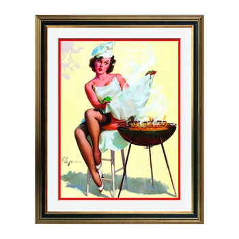 Fototapet Simulare Tablou, Vintage Pin-Up - ST-VP-183, 45 x 55 cm Fototapet Simulare Tablou, Vintage Pin-Up - ST-VP-183, 45 x 55 cm