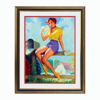 Fototapet Simulare Tablou, Vintage Pin-Up - ST-VP-232, 45 x 55 cm Fototapet Simulare Tablou, Vintage Pin-Up - ST-VP-232, 45 x 55 cm