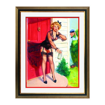 Fototapet Simulare Tablou, Vintage Pin-Up - ST-VP-222, 45 x 55 cm Fototapet Simulare Tablou, Vintage Pin-Up - ST-VP-222, 45 x 55 cm