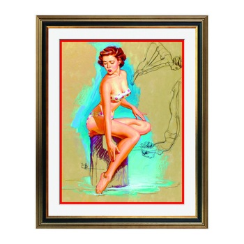 Fototapet Simulare Tablou, Vintage Pin-Up - ST-VP-207, 45 x 55 cm Fototapet Simulare Tablou, Vintage Pin-Up - ST-VP-207, 45 x 55 cm
