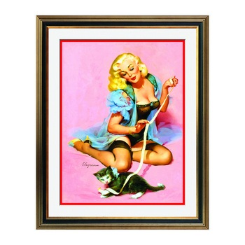 Fototapet Simulare Tablou, Vintage Pin-Up - ST-VP-152, 45 x 55 cm Fototapet Simulare Tablou, Vintage Pin-Up - ST-VP-152, 45 x 55 cm