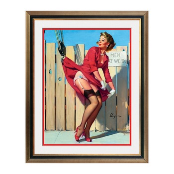 Fototapet Simulare Tablou, Vintage Pin-Up - ST-VP-177, 45 x 55 cm Fototapet Simulare Tablou, Vintage Pin-Up - ST-VP-177, 45 x 55 cm