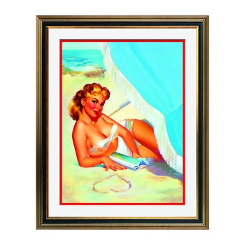 Fototapet Simulare Tablou, Vintage Pin-Up - ST-VP-179, 45 x 55 cm Fototapet Simulare Tablou, Vintage Pin-Up - ST-VP-179, 45 x 55 cm