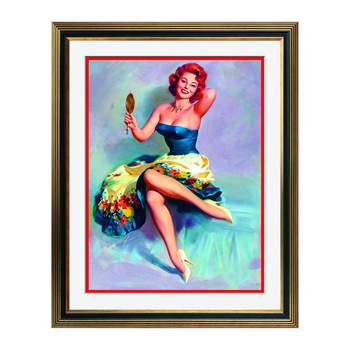 Fototapet Simulare Tablou, Vintage Pin-Up - ST-VP-231, 45 x 55 cm Fototapet Simulare Tablou, Vintage Pin-Up - ST-VP-231, 45 x 55 cm