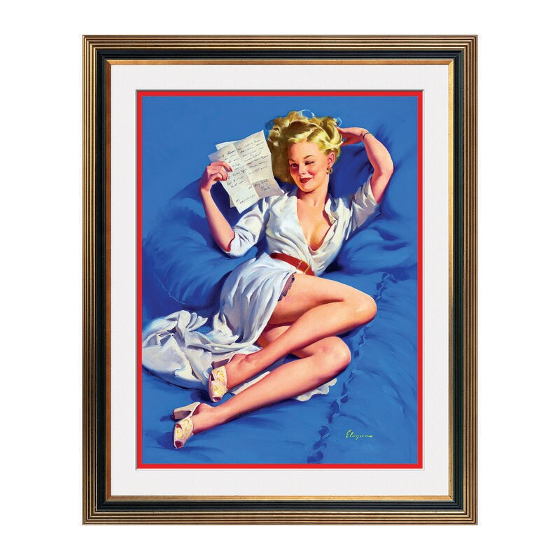Fototapet Simulare Tablou, Vintage Pin-Up - ST-VP-163, 45 x 55 cm