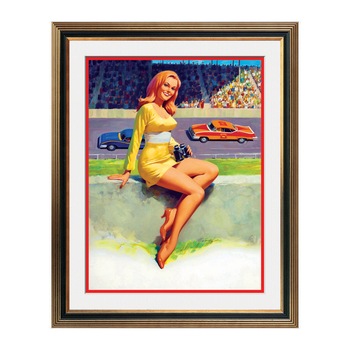 Fototapet Simulare Tablou, Vintage Pin-Up - ST-VP-242, 45 x 55 cm Fototapet Simulare Tablou, Vintage Pin-Up - ST-VP-242, 45 x 55 cm