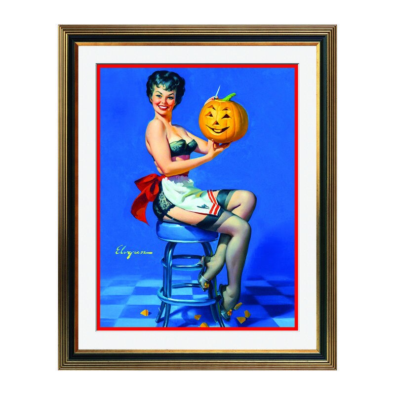 Fototapet Simulare Tablou, Vintage Pin-Up - ST-VP-172, 45 x 55 cm