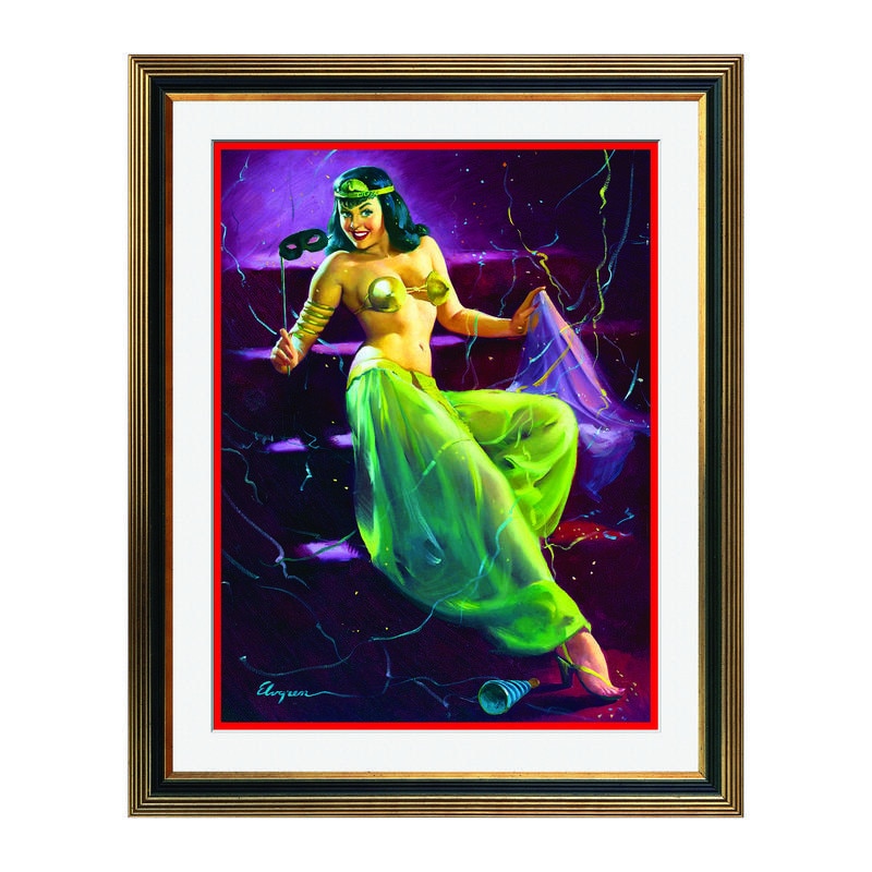 Fototapet Simulare Tablou, Vintage Pin-Up - ST-VP-159, 45 x 55 cm