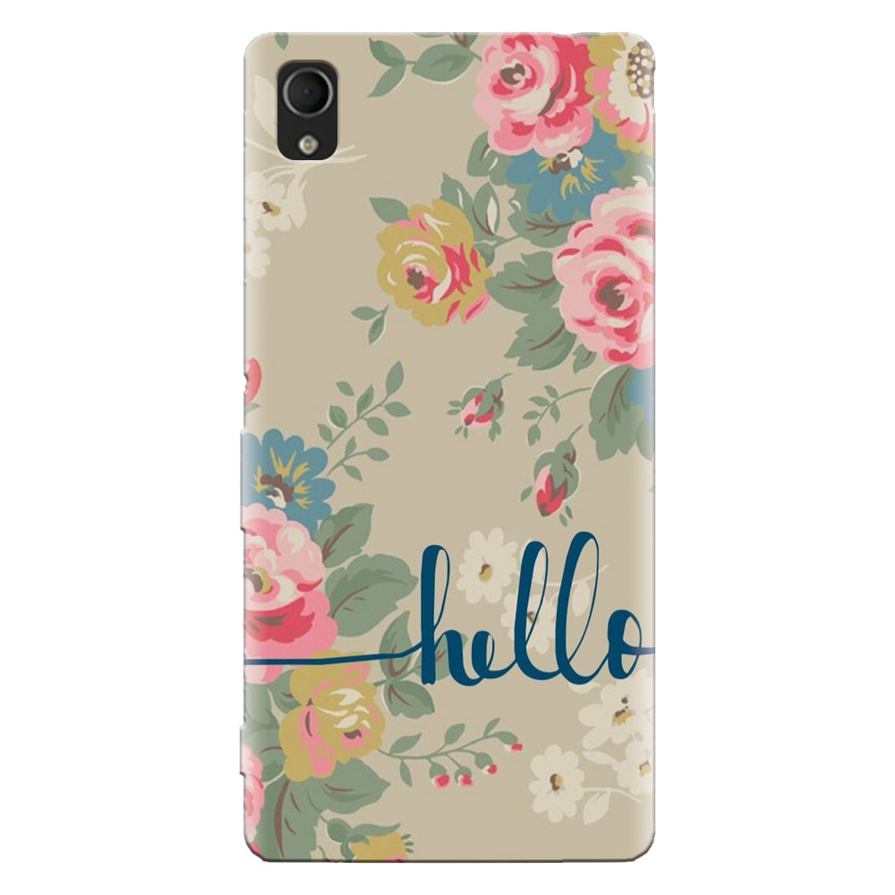Husa silicon pentru Sony Xperia M4, Cute Flower Phone