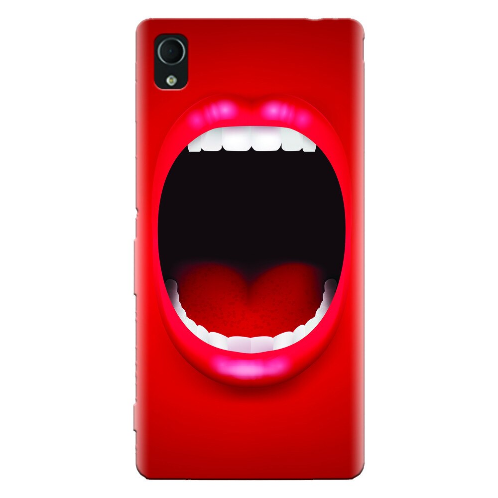 Husa silicon pentru Sony Xperia M4, Big Mouth