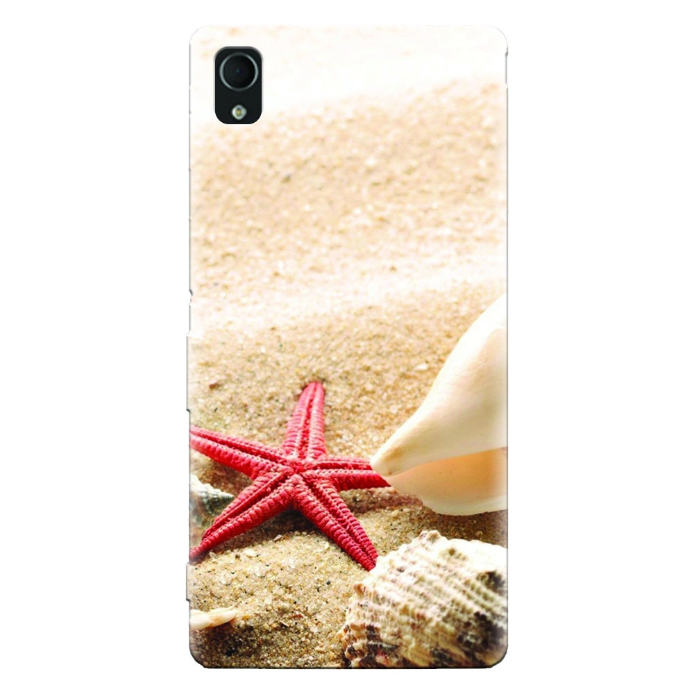 Husa silicon pentru Sony Xperia X, Beach Shells And Starfish