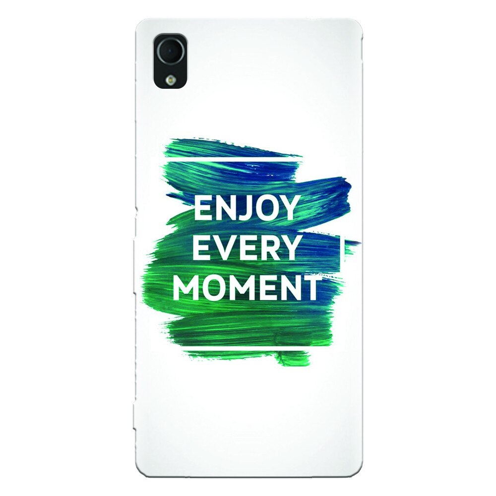 Husa silicon pentru Sony Xperia X, Enjoy Every Moment Motivational