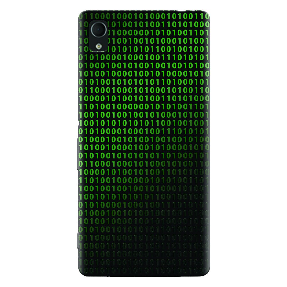 Husa silicon pentru Sony Xperia X, Binary Code