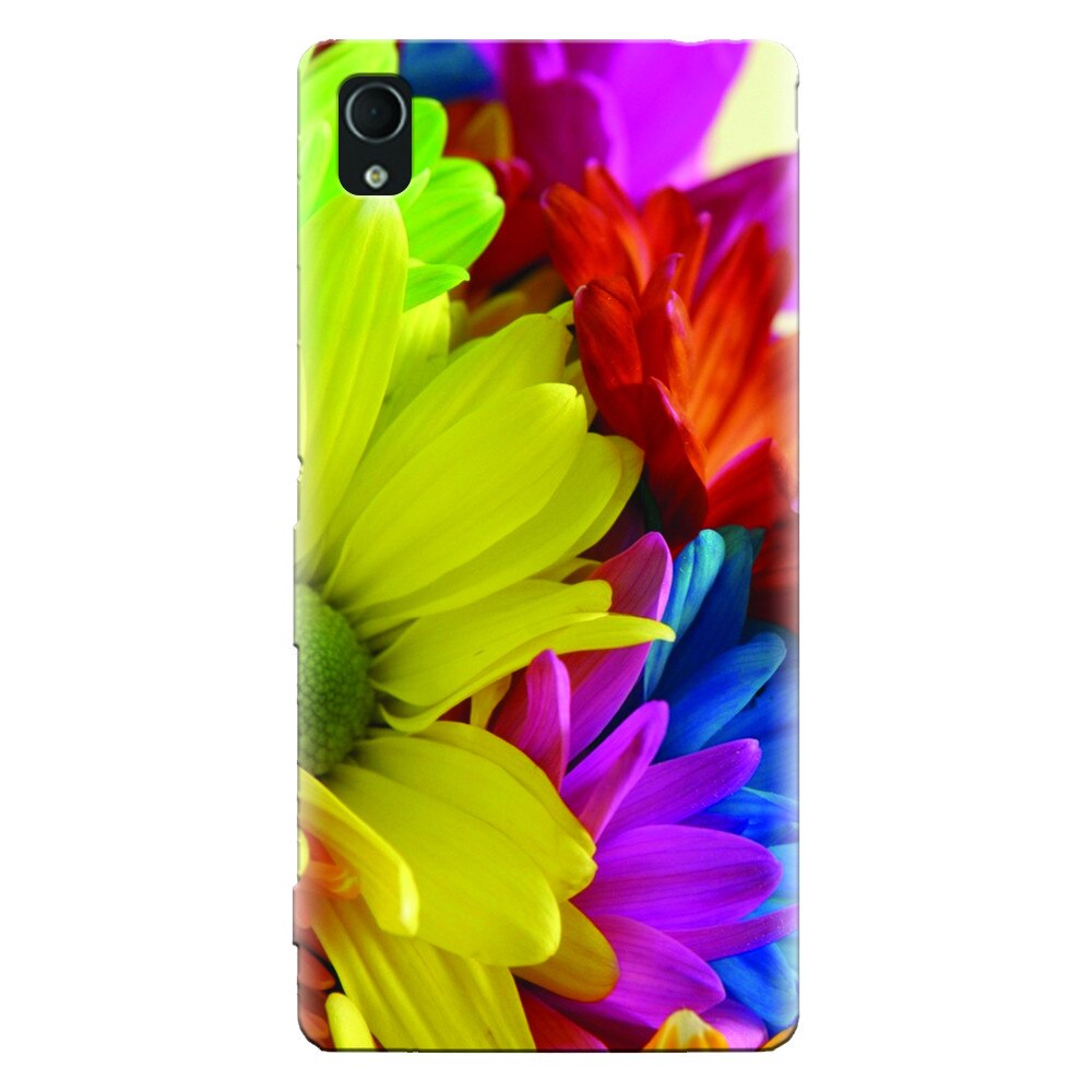 Husa silicon pentru Sony Xperia M4, Flower