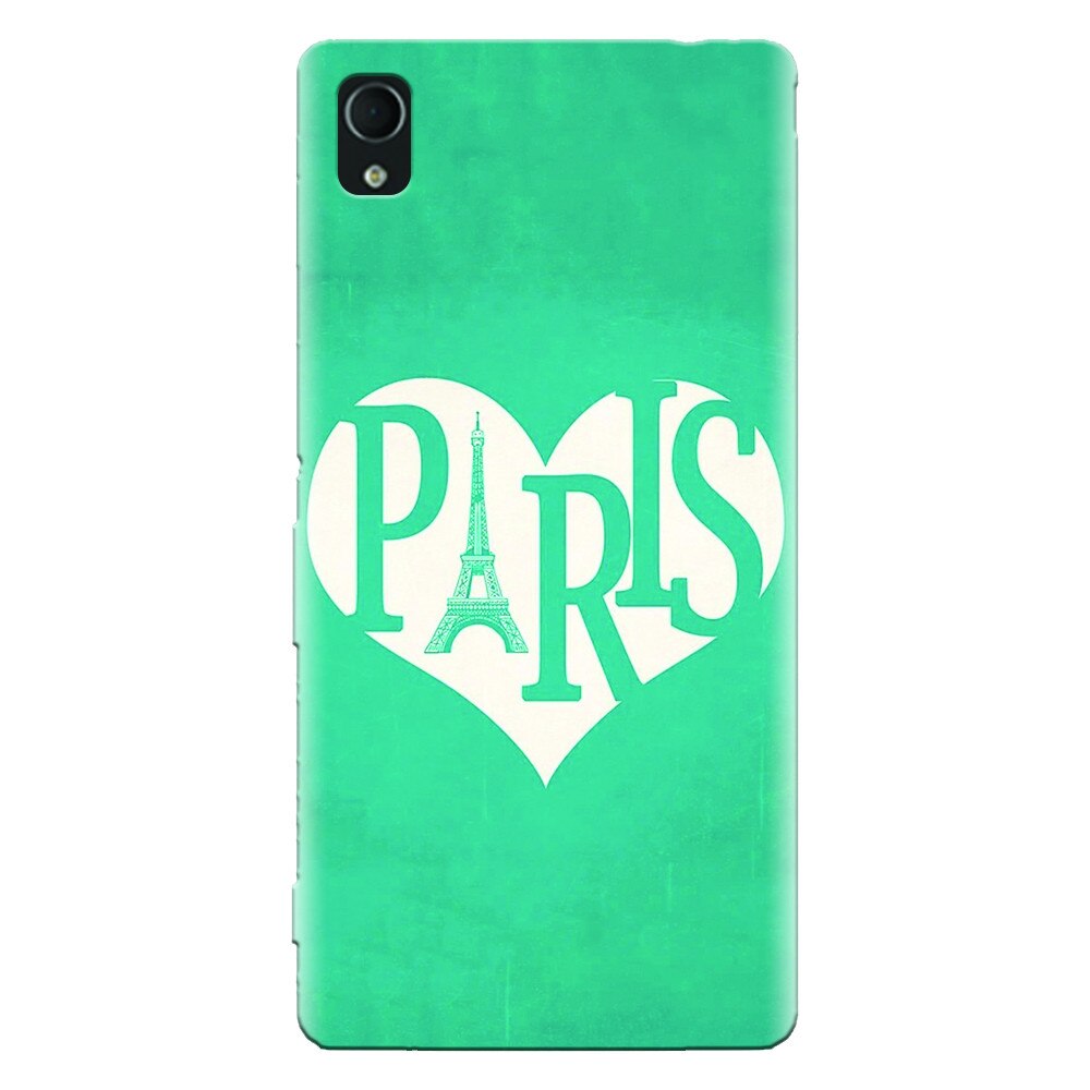 Husa silicon pentru Sony Xperia Z5, I Love Paris